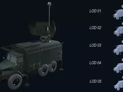 Asset - Army - NPS 30 - 3D MODEL Low-poly Low-poly 3D model