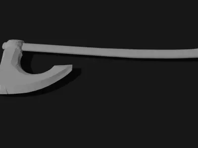 Viking Axe 3 Low-poly 3D model