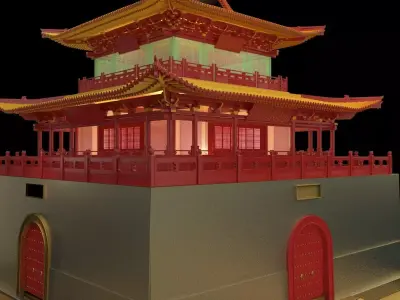 Chinese ancient house 3D model