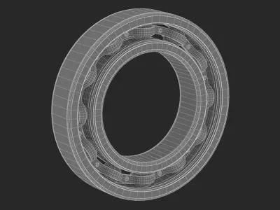  Vehicle Parts Bearings Low-poly 3D model