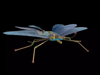 Spy Bug Low-poly 3D model