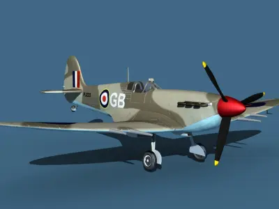 Supermarine Spitfire MkVI V03 3D model