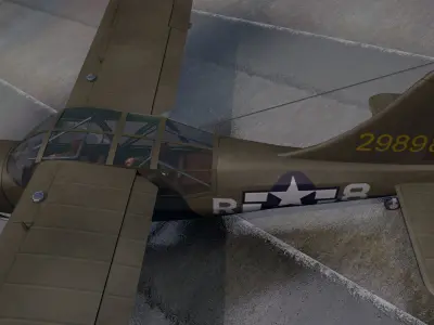 Stinson L-5 Sentinel 3D model