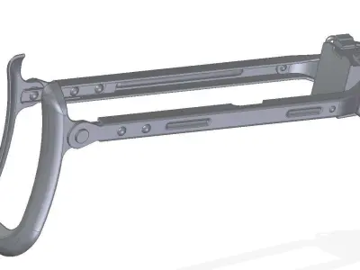 AKMS stock kit 3D model