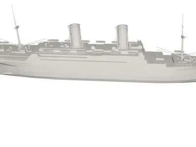 Military Ship 3D model