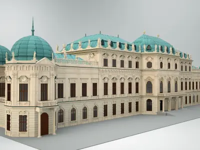 Upper Belvedere - Vienna - Austria 3D model
