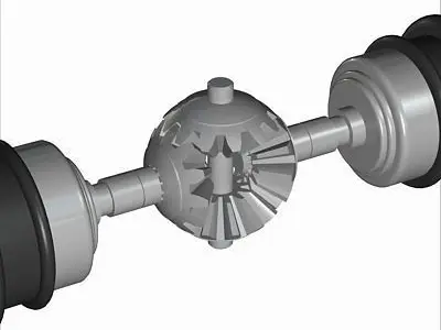 Automobile Differential Gearbox 3D model