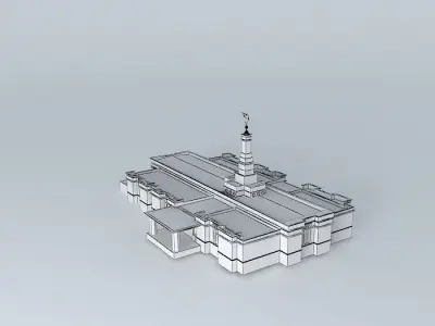 Mormon church Free 3D model
