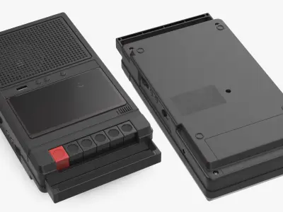 Electronic Cassette Deck Recorder 3D model