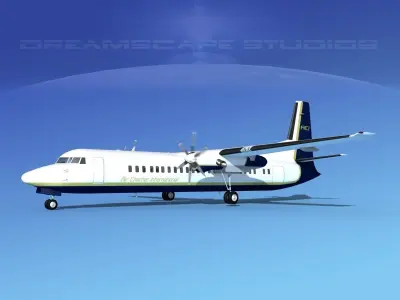 Fokker F-60 Air Charter Intl 3D model