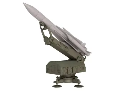 S-200 missile system 3D model