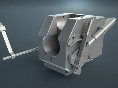 ZiS-3 gun for SU-76 3D model