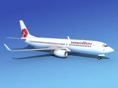 Boeing 737-800 Hawaiian Airlines 3D model