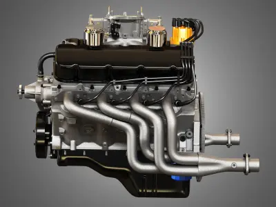 427 Engine - V8 Muscle Car Engine 3D model