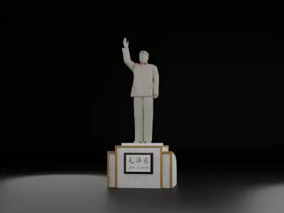 Mao Zedong Statue 3D model