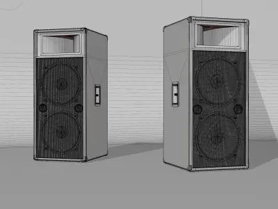 Speakers pair of 3D model
