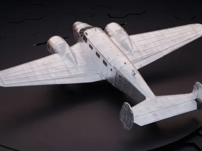 Beechcraft Model 18 3D model