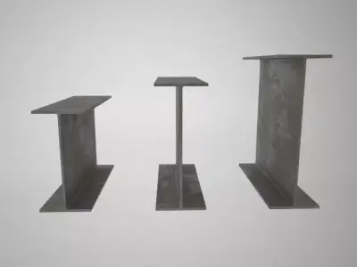 WF Beam Library 3D model