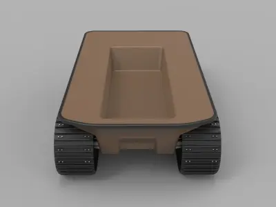 Argo platform 8x8 with 4 tracks 3D model