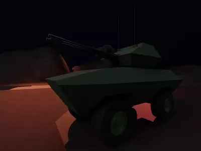 BOV-3 armoured vehicle 3D model