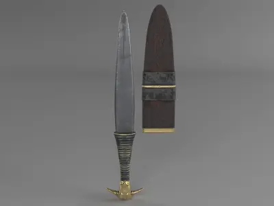 EGYPTIAN BULL HEAD KNIFE 3D model