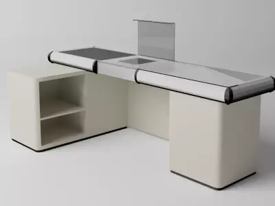 Cashier desk Free 3D model