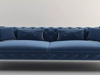 sofa interior furniture modern design Free 3D model