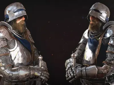 Knight  Character Male Low-poly 3D model