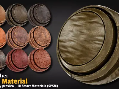 Leather Smart Material Substance 3d Painter Texture