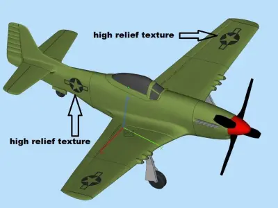  MUSTANG P51 CA-17 3D print model