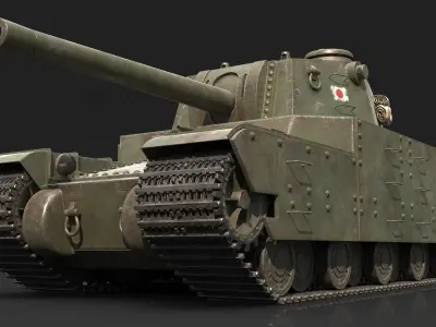 Type 2605 Super Heavy Tank Camouflages set 3D model