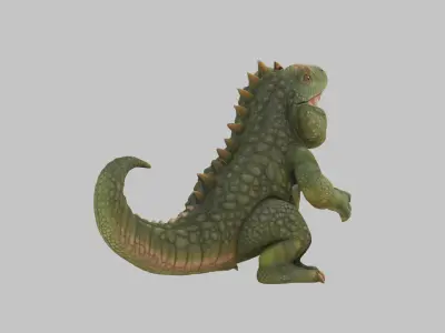 Baby Dinosaur reptile crocodile alligator Low-poly 3D model