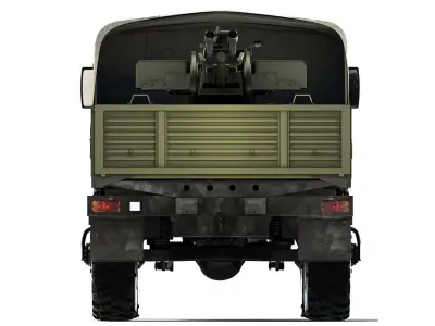 Ural 4320 ZU-23-2 1998 3D model