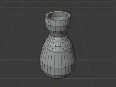 Big Potery Vase Free low-poly 3D model
