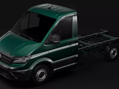 WV Crafter Chassis Single-Cab 2017 3D model