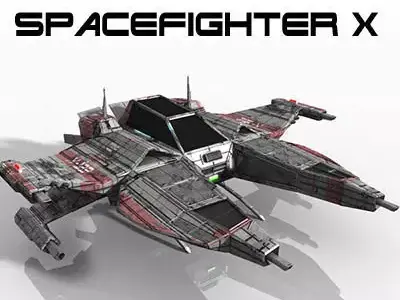 CDF Space Fighter X 3D model
