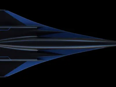 Raven - B Model - Hypersonic Business Jet 8K 3D model
