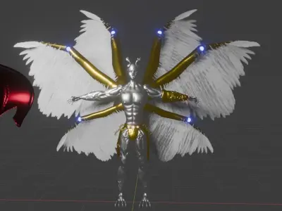 Azok The Destroyer hp and lp 3D model