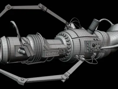 Sci-Fi Plasma Gun Model 3D model