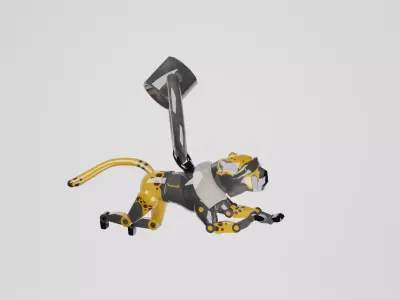 Apex Legends Cheetah Weapon Charm Low-poly 3D model