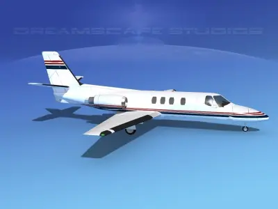 Cessna 500 Citation I V04 3D model