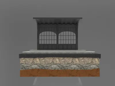 Old Istanbul City Building 011 3D model