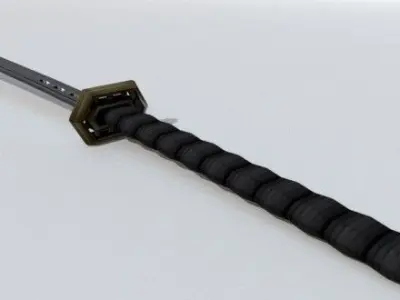 Katana sword Free low-poly 3D model