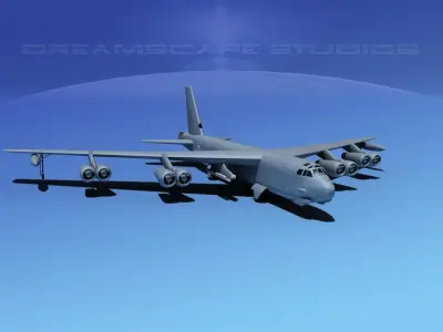 Boeing B-52H Stratofortress V05 3D model