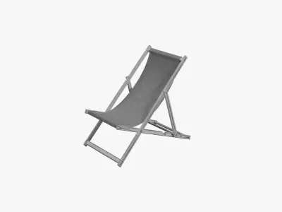 Sunbed beach chair 3D model