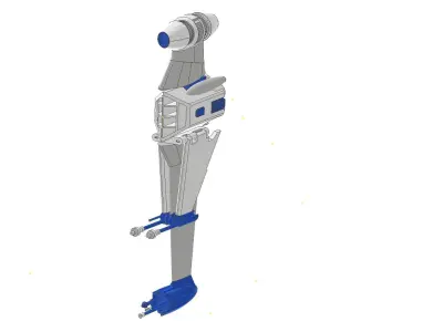 Starwars B-WING scale 1 in 87  3D print model