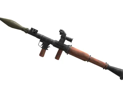 RPG-7 optical sight Low-poly 3D model