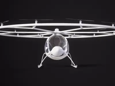 Flying Taxi Dubai PBR Low-poly 3D model