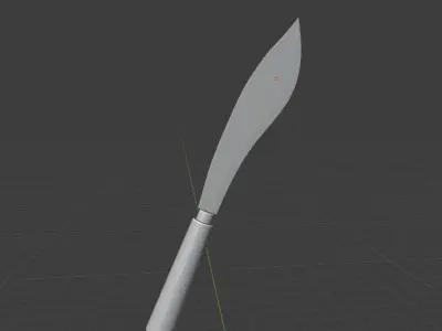 Knife steel weapon handle wood low-poly for free Free 3D model