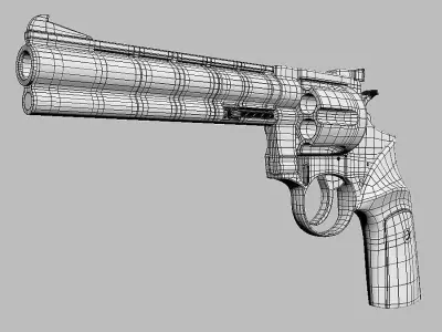 Colt Magnum 357 Korth 3D model